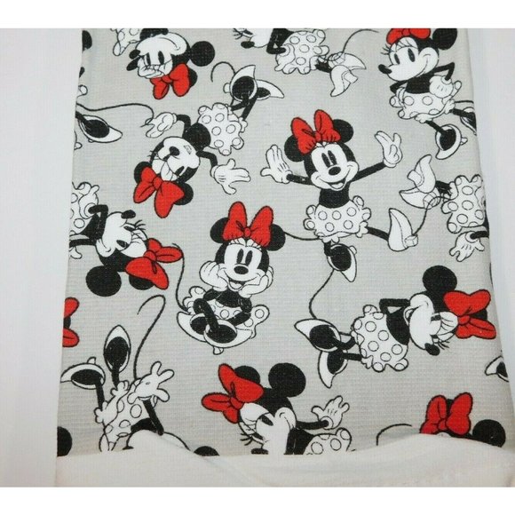 Disney Minnie Mouse Tea Towels Character 2 Sets of 2 NEW 26" x 16" Cotton - Picture 3 of 5